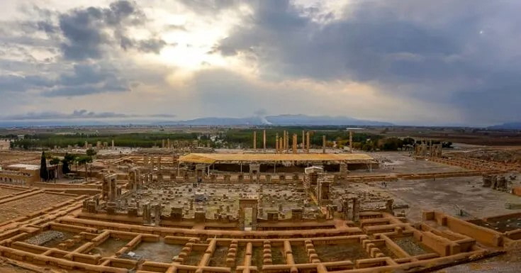 ruins persepolis view