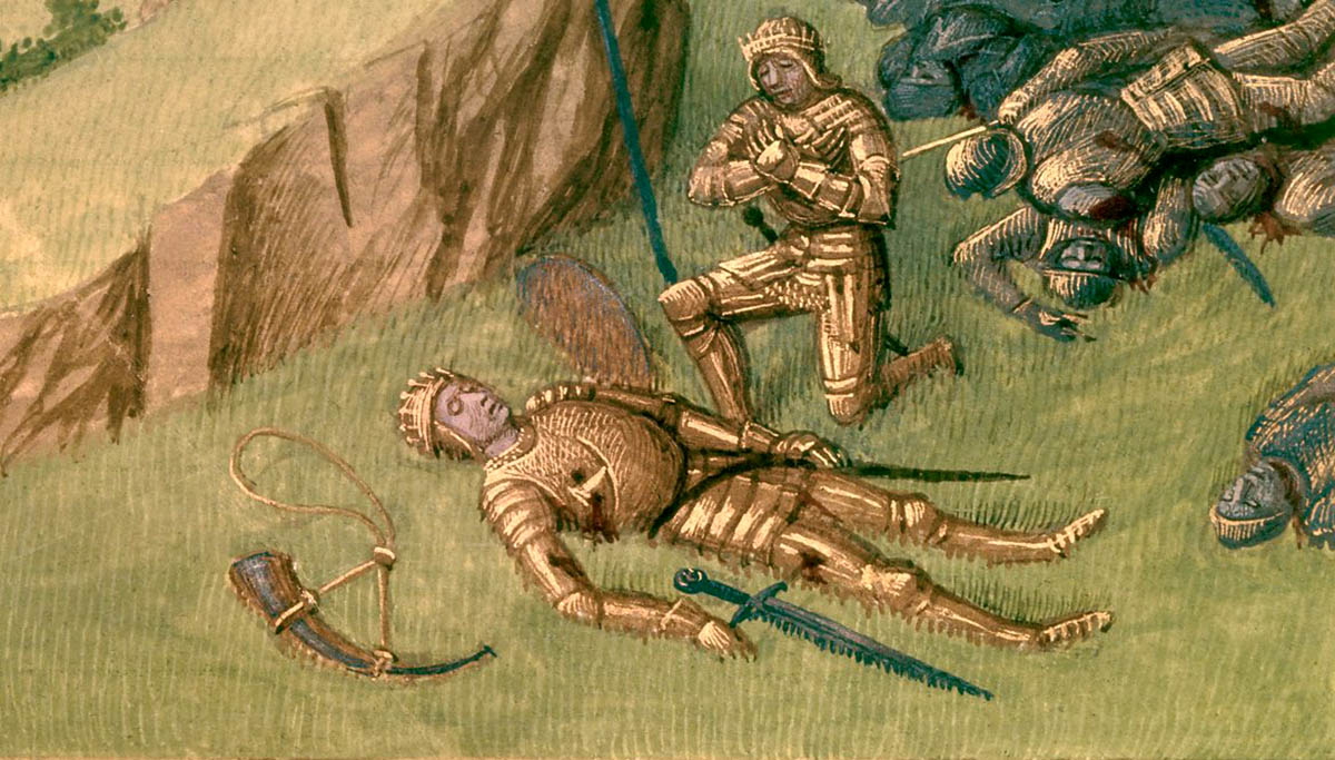 song of roland death charlemagne roncevaux