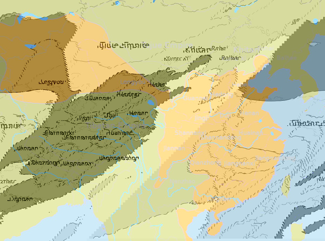 tang dynasty map