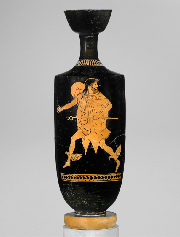 tithonos painter god hermes jar