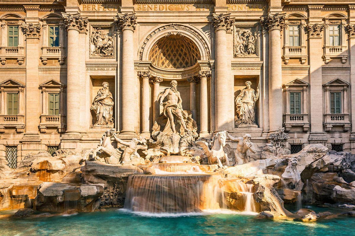 the trevi fountain