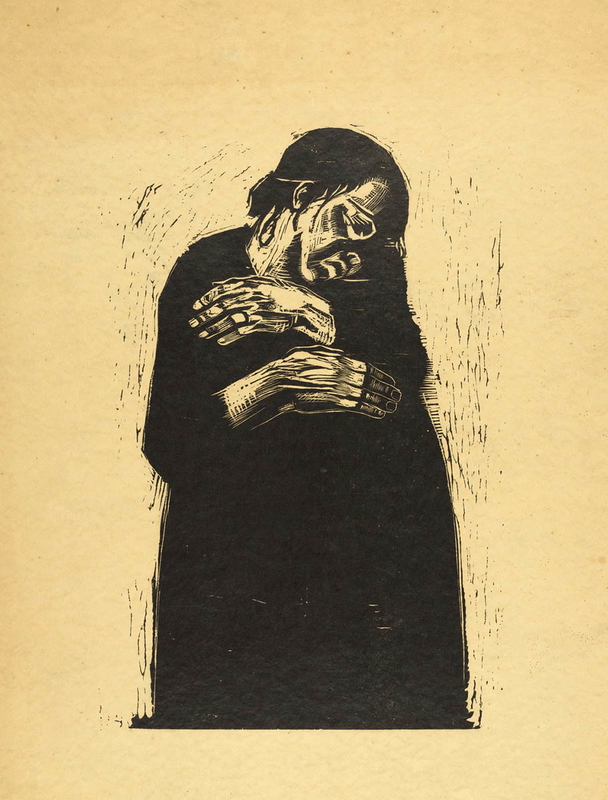 war kathe kollwitz sartre drawing