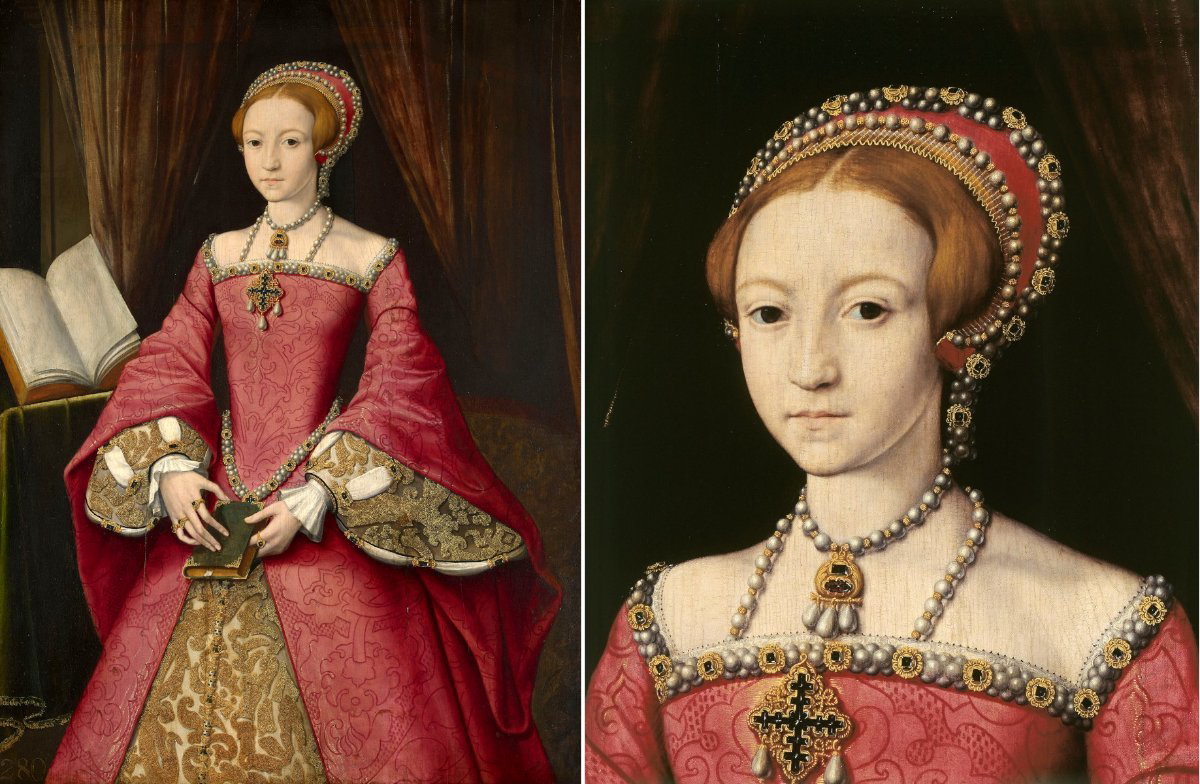 william scrots elizabeth i princess portrait