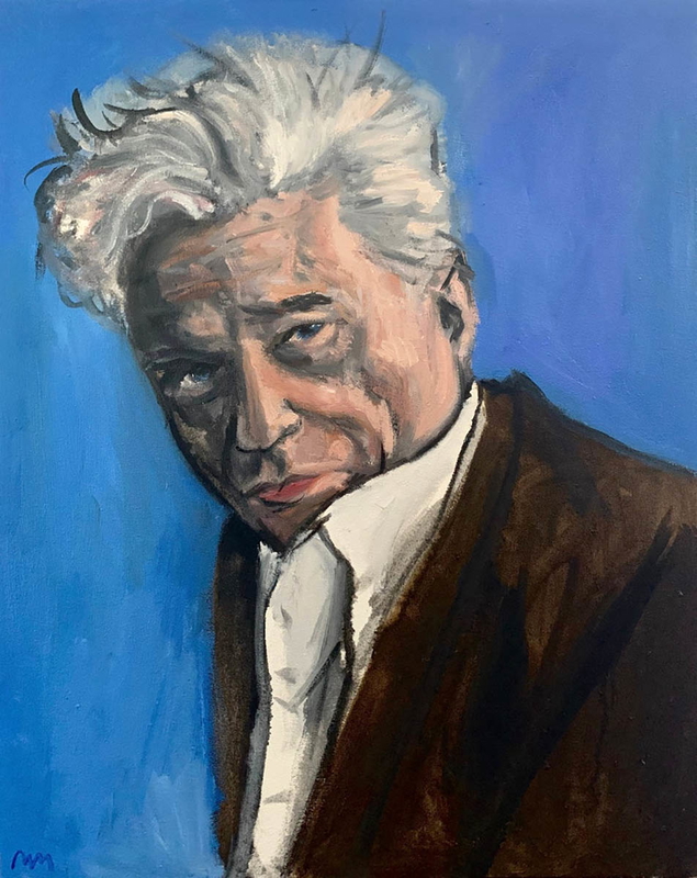 Jacques Derrida portrait Mark McKelvie