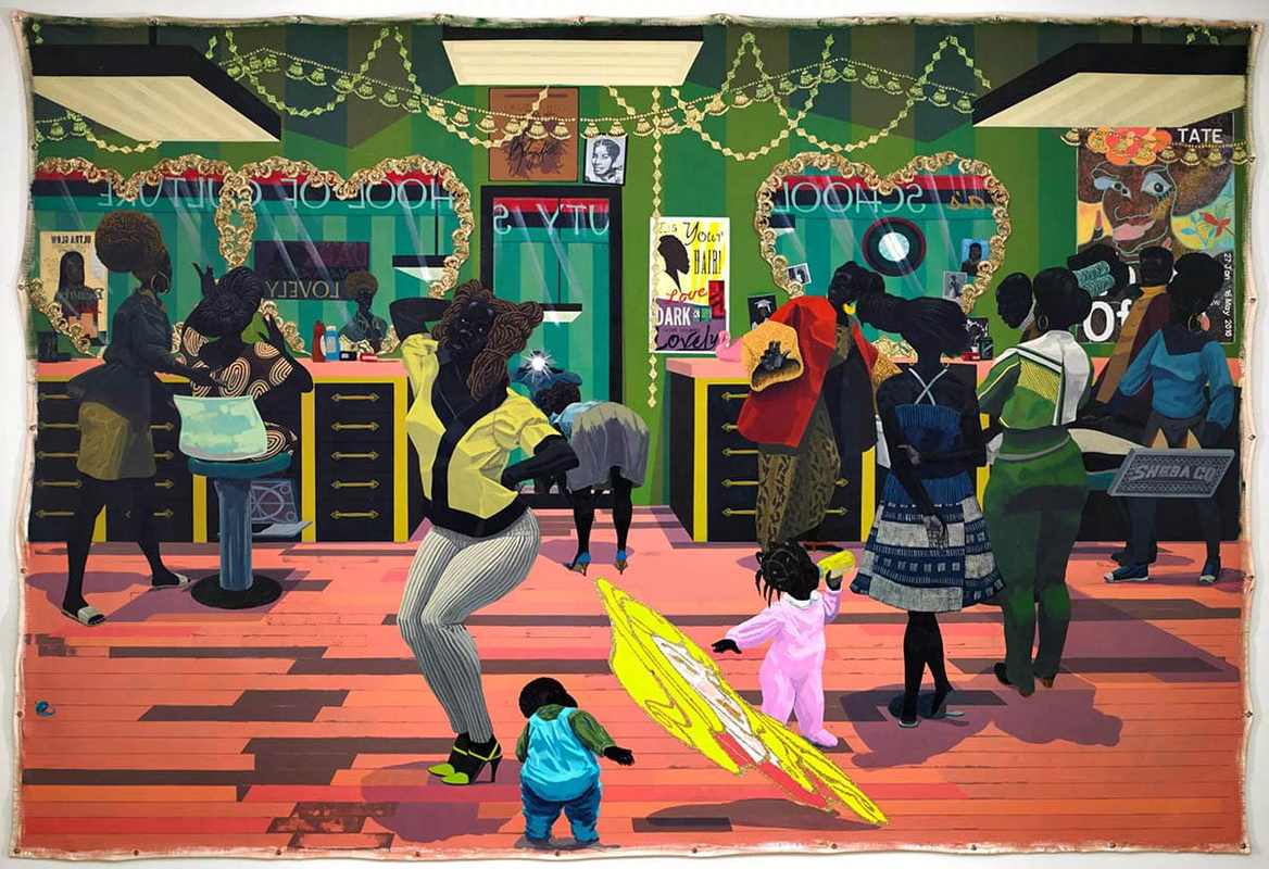 Kerry james marshall School Beauty School Culture painting