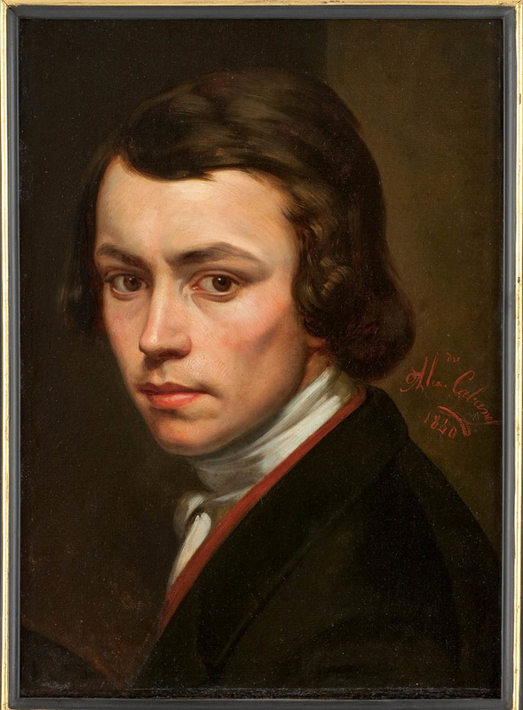 alexandre cabanel autoportrait 17 ans academic painting