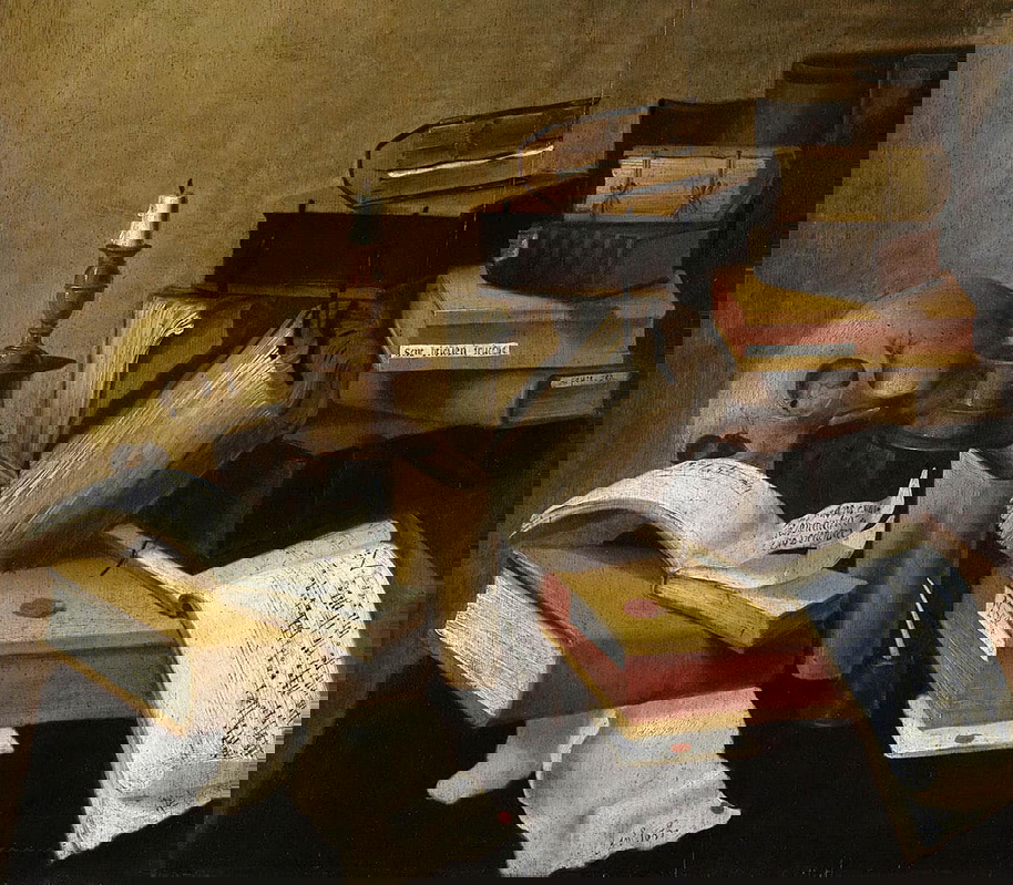 anonymous vanitas books rijks museum