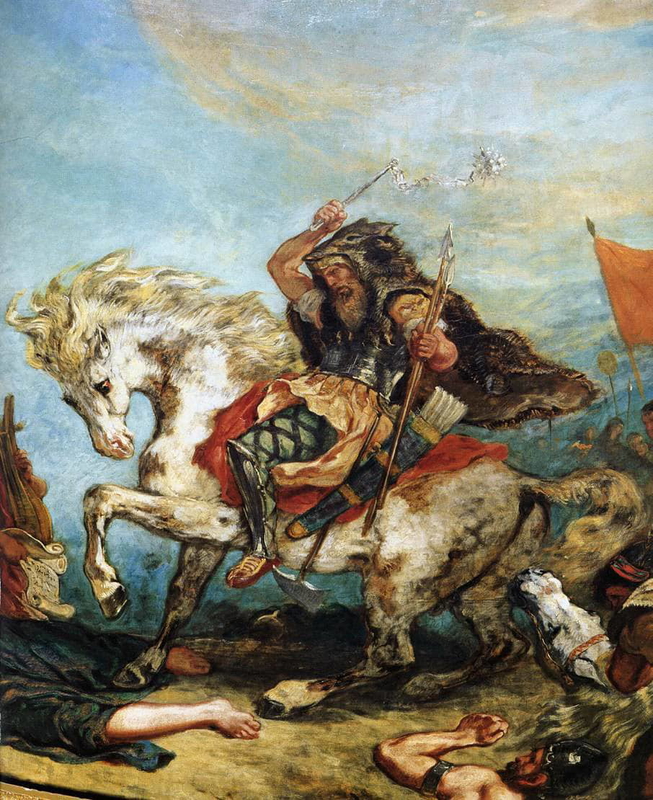delacroix attila painting