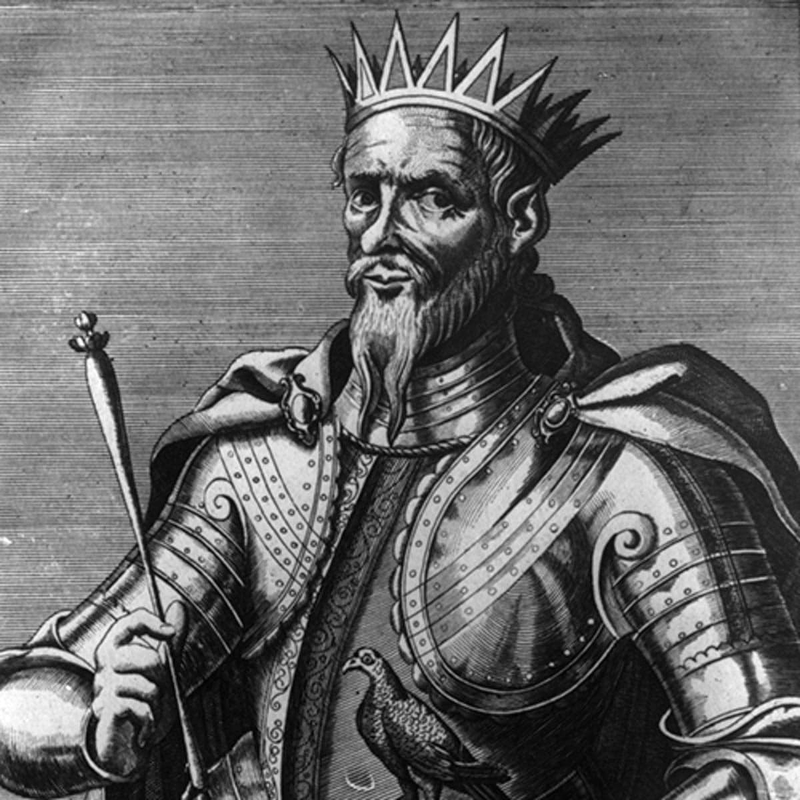 Portrait of Attila the Hun from "La Venetia edificata poema eroico di Giulio Strozzi," 1624. Source: Abe Books