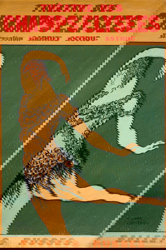 ballets russes poster jean cocteau