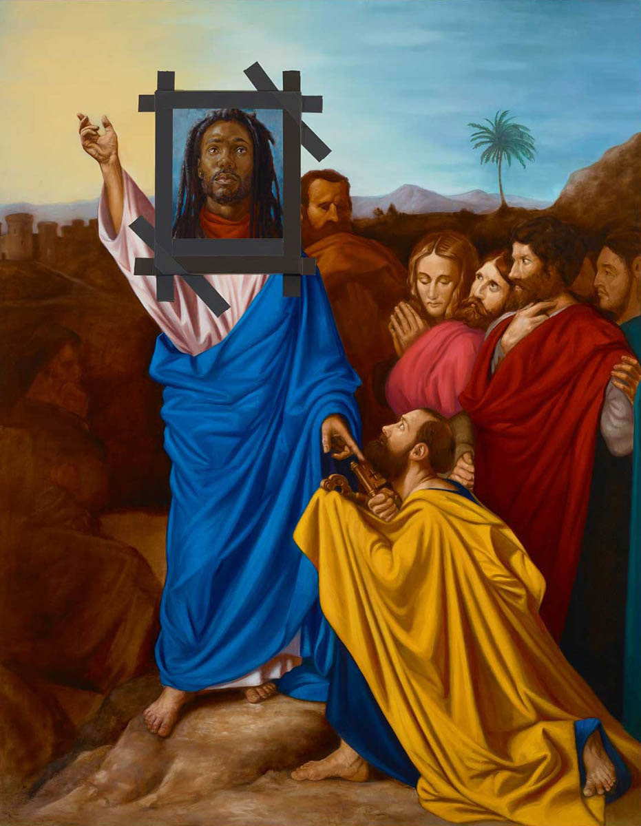 black artists titus kaphar black jesus painting