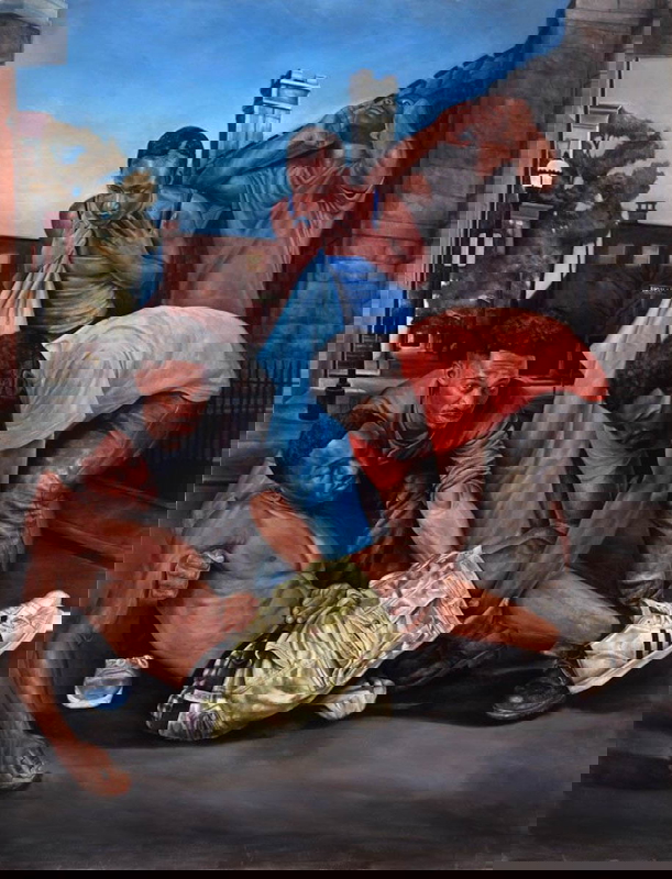 black artists tyler ballon deposition painting