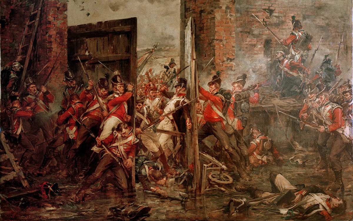 closing the gates at hougoumont