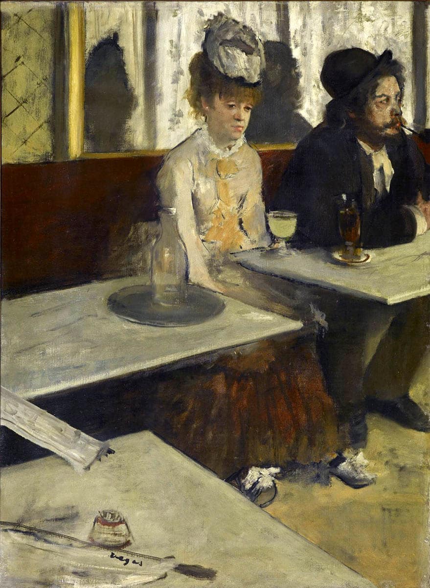 edgar degas absinthe drinker