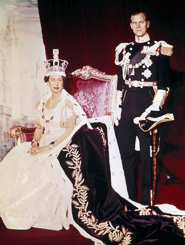 elizabeth philip coronation day