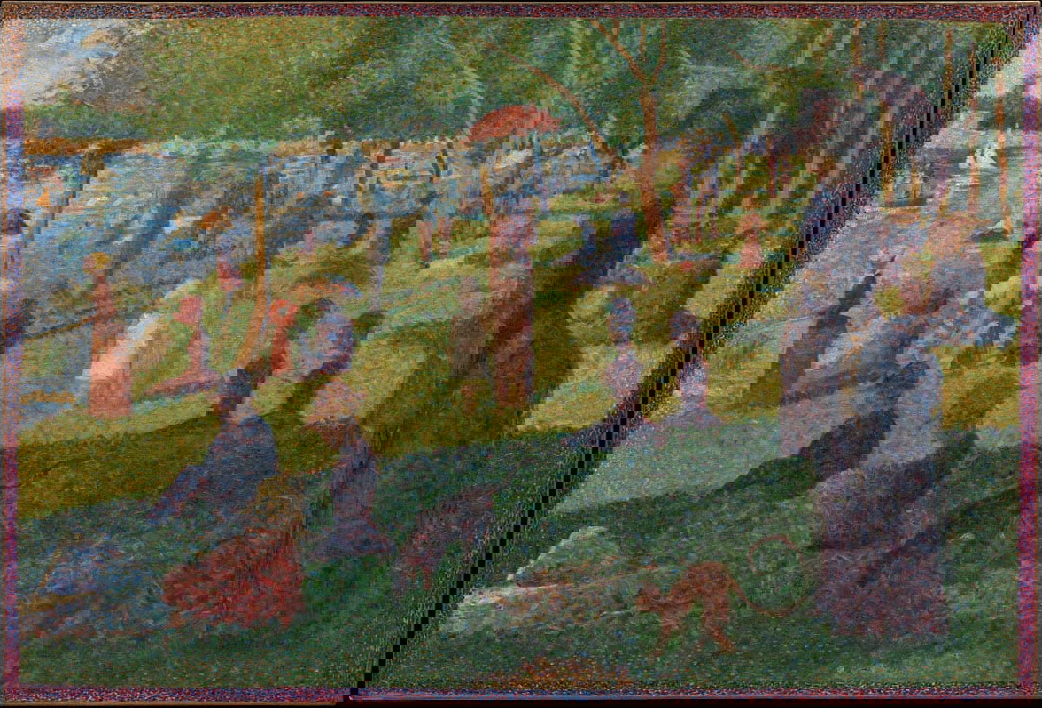 georges seurat pointillism sunday afternoon painting