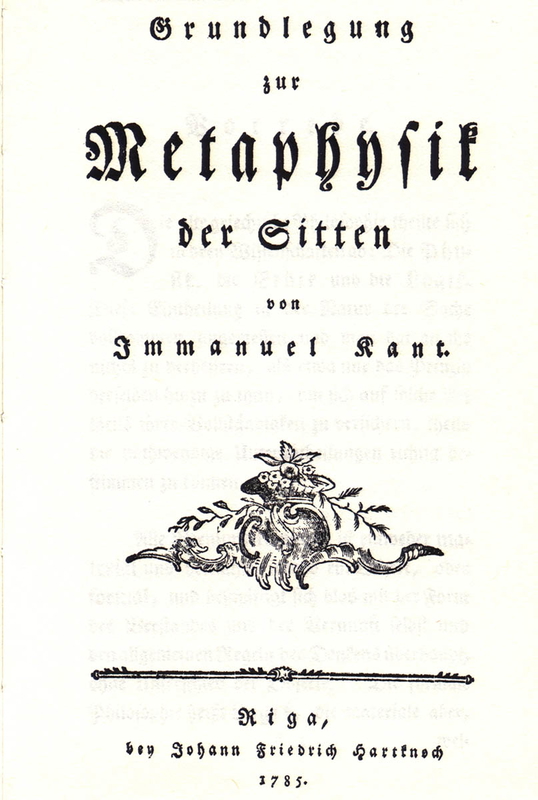 groundwork metaphysics morals kant book