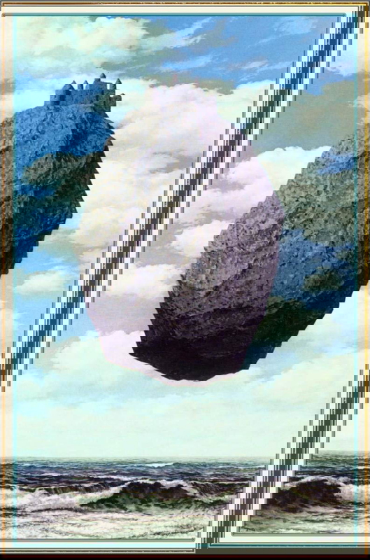 italo calvino The Castle of the Pyrenees Rene Magritte 1959 Oil on