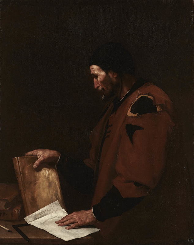 jusepe riberia portrait aristotle painting