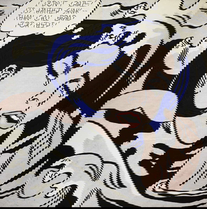 drowning girl