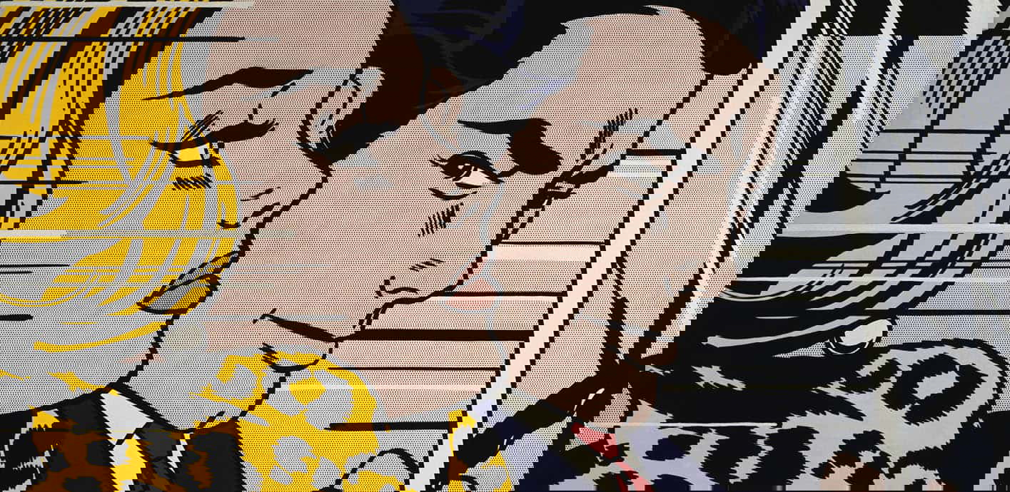 roy lichtenstein in the car