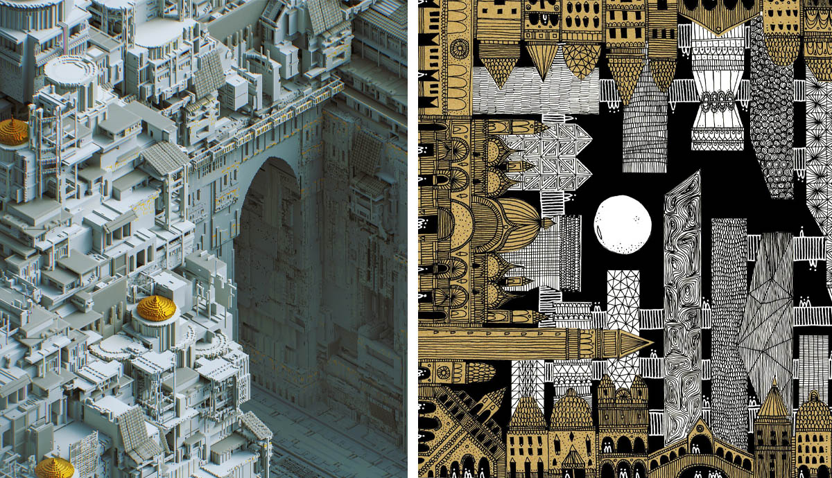 maurilia city and emiris italo calvino inspired art