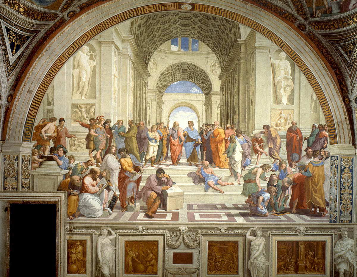 school of athens plato aristotle philosophers