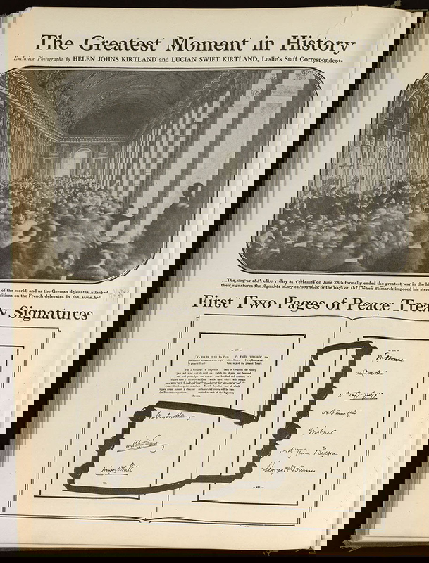 treaty versailles signatures