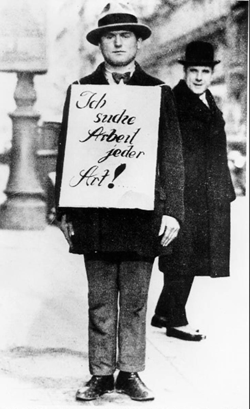 unemployed man weimar republic 1930