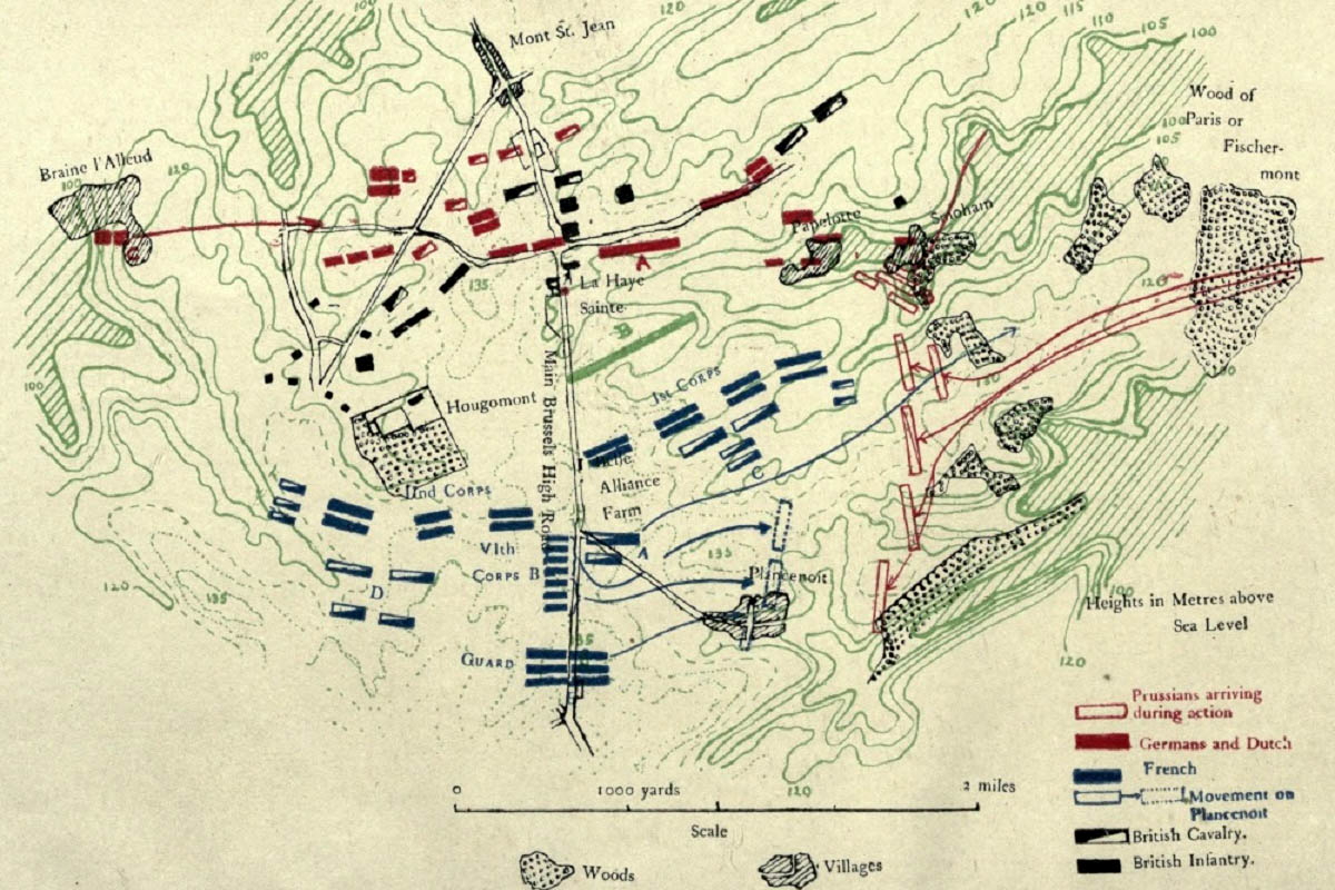 waterloo battle deployment