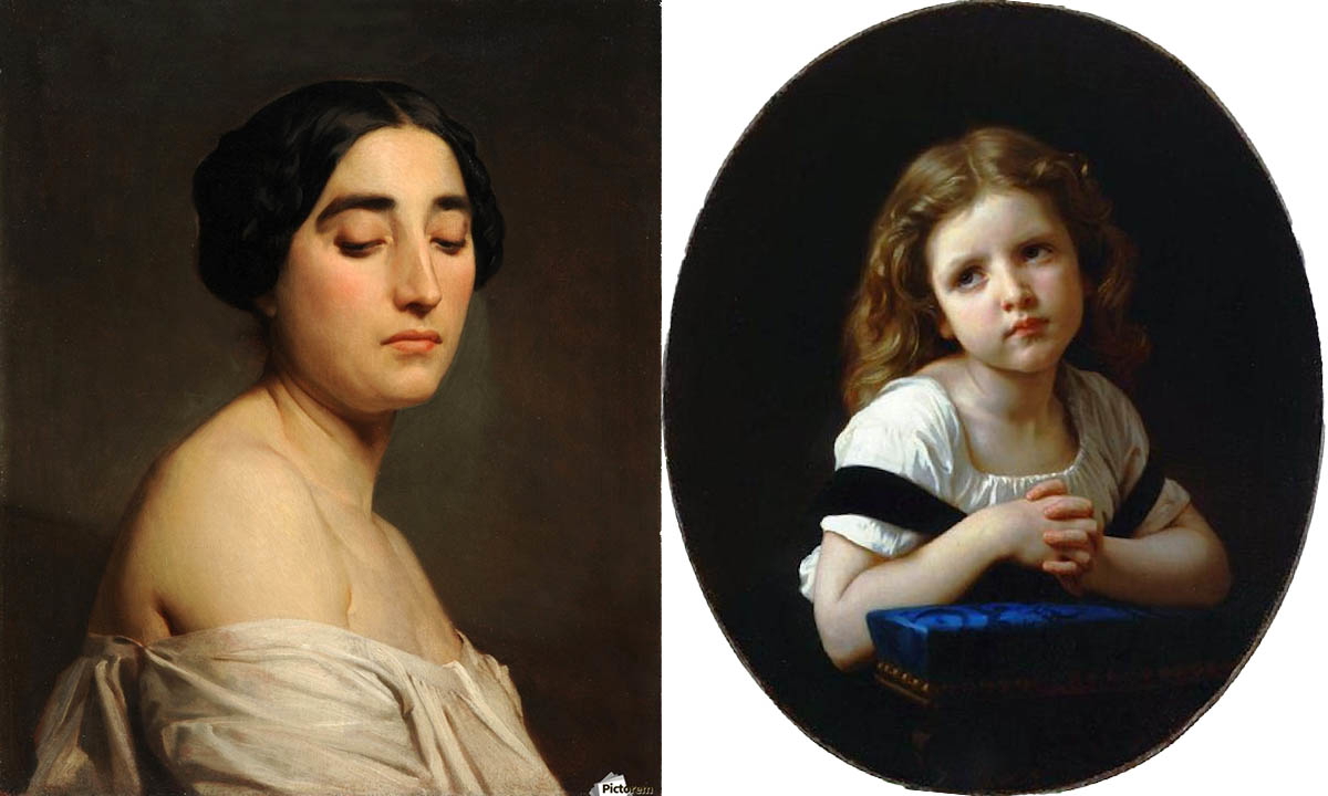 william bouguereau disdain and the prayer paintings