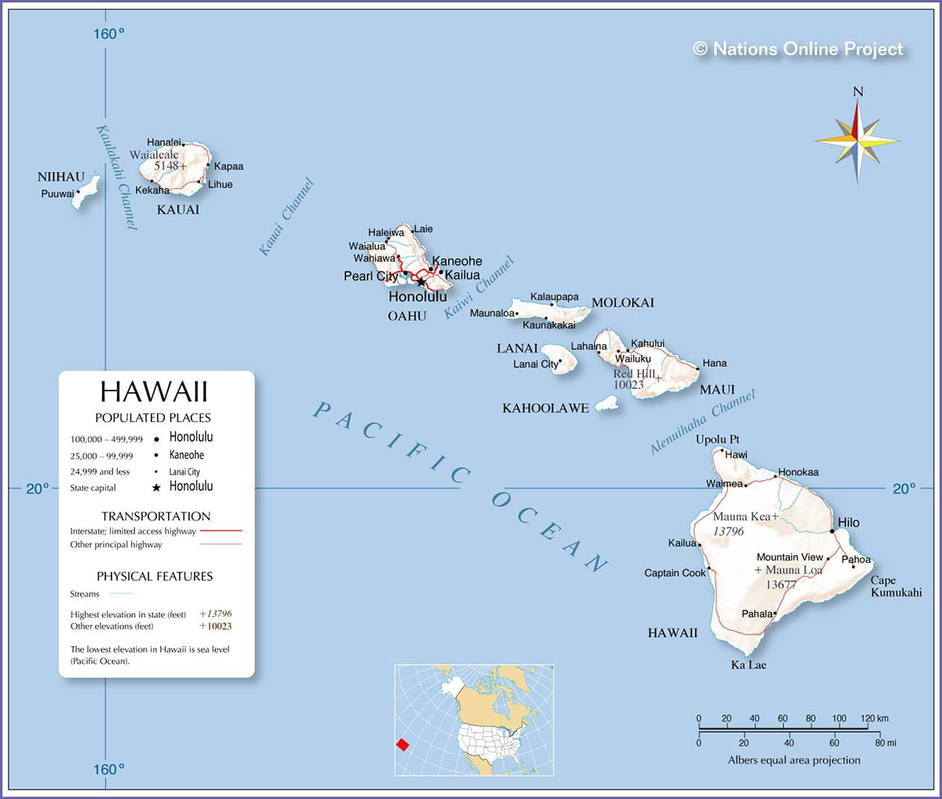 Hawaii map