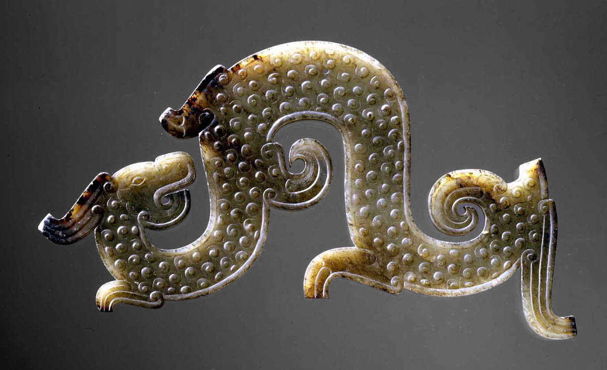 Pendant dragon carvedjade