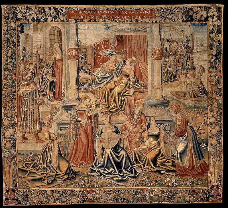 zeus danae tapestry