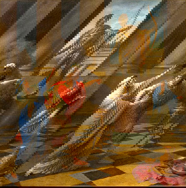 alexander oracle apollo lagrenee painting