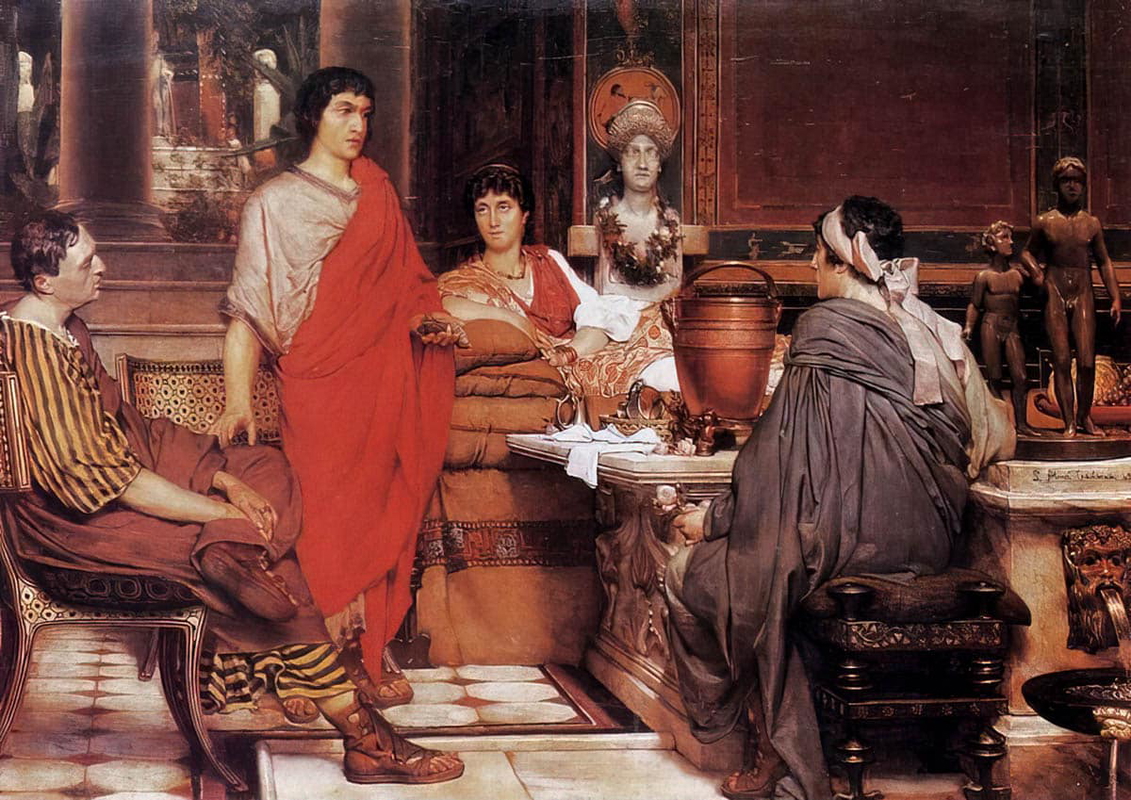 alma tadema catullus at lesbias painting