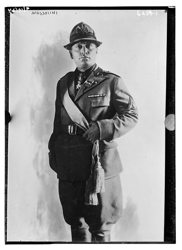 american dream versus mussolini negative photo