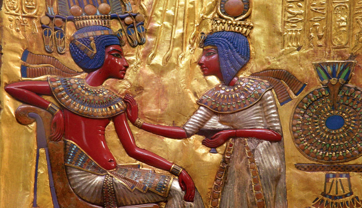 ankhesenamun tutankhamun golden throne
