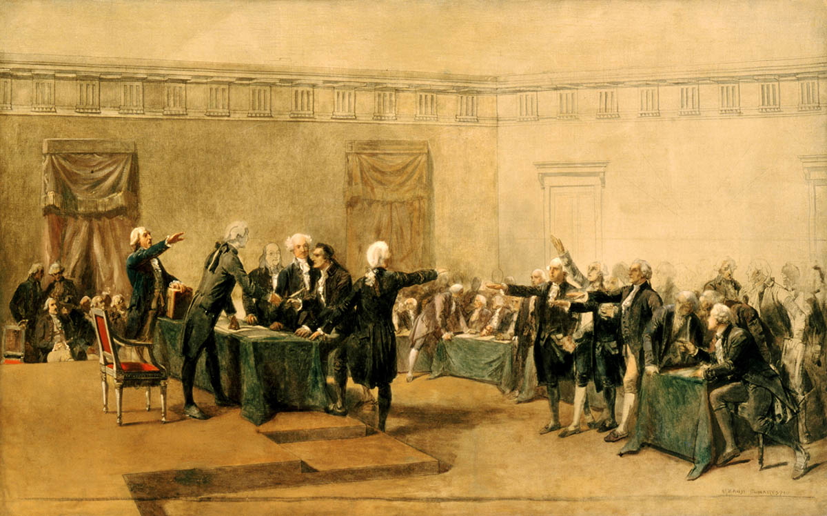 armand dumaresq signing declaration independence painting