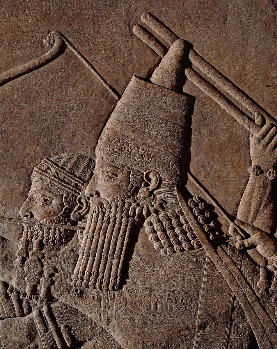 ashurbanipal lion hunt archer