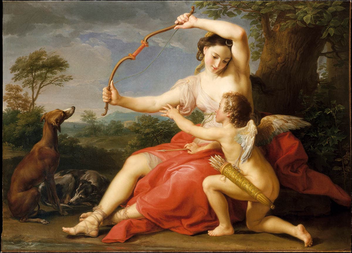 batoni diana cupid