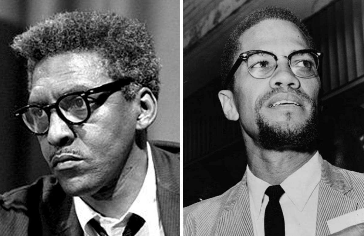 bayard rustin malcolm x portraits