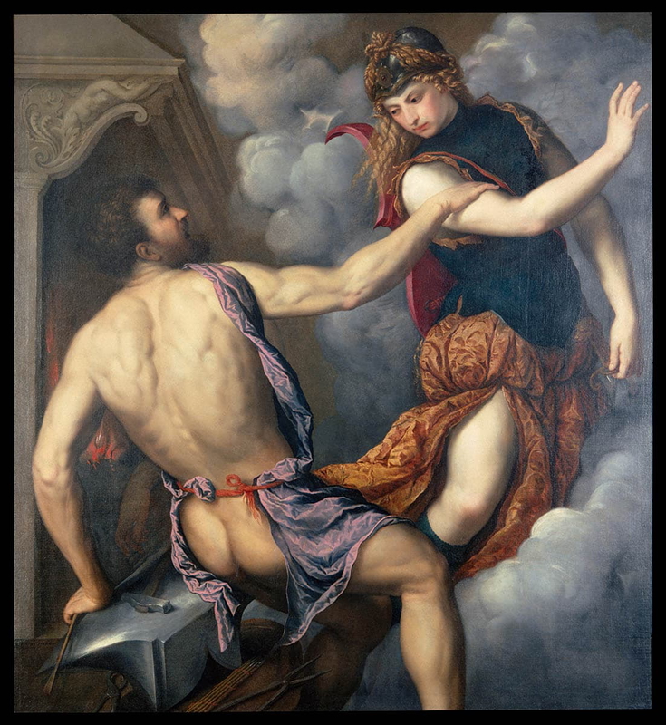 bordone athena scorning advances hephaestus
