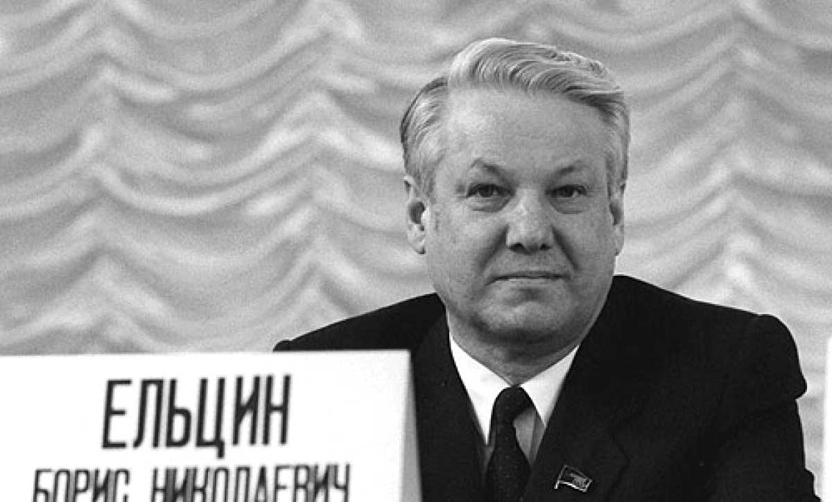 Photo of Boris Yeltsin in 1989. via Foreign Affairs