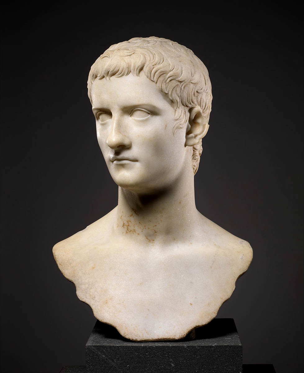 emperor gaius bust met museum