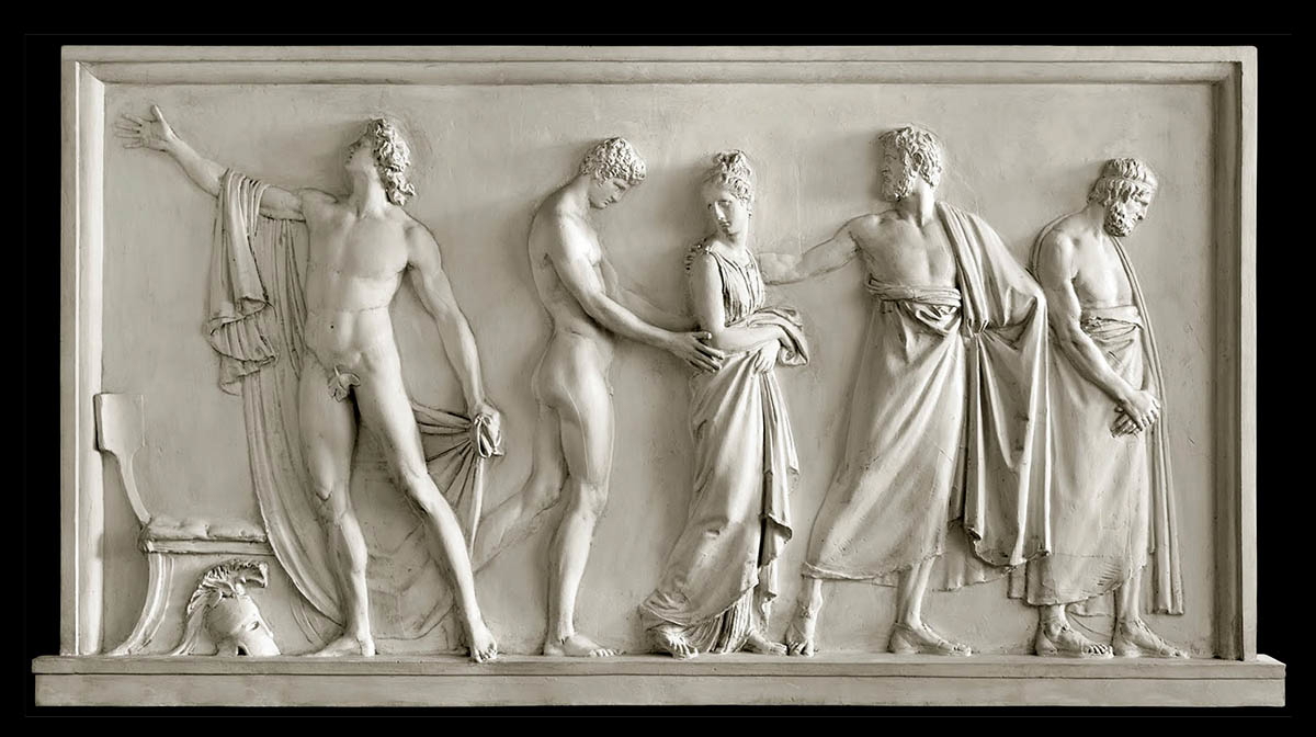 canova achilles delivers briseis agamemnon heralds