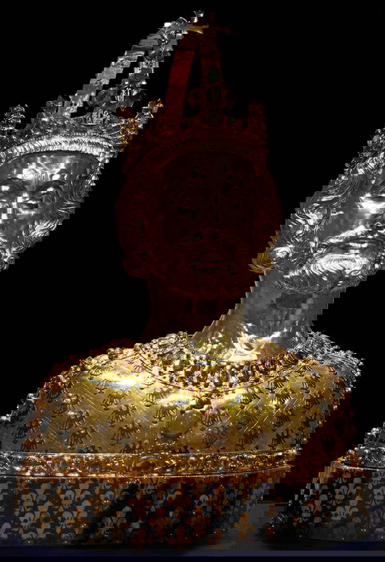 charlemagne reliquary bust
