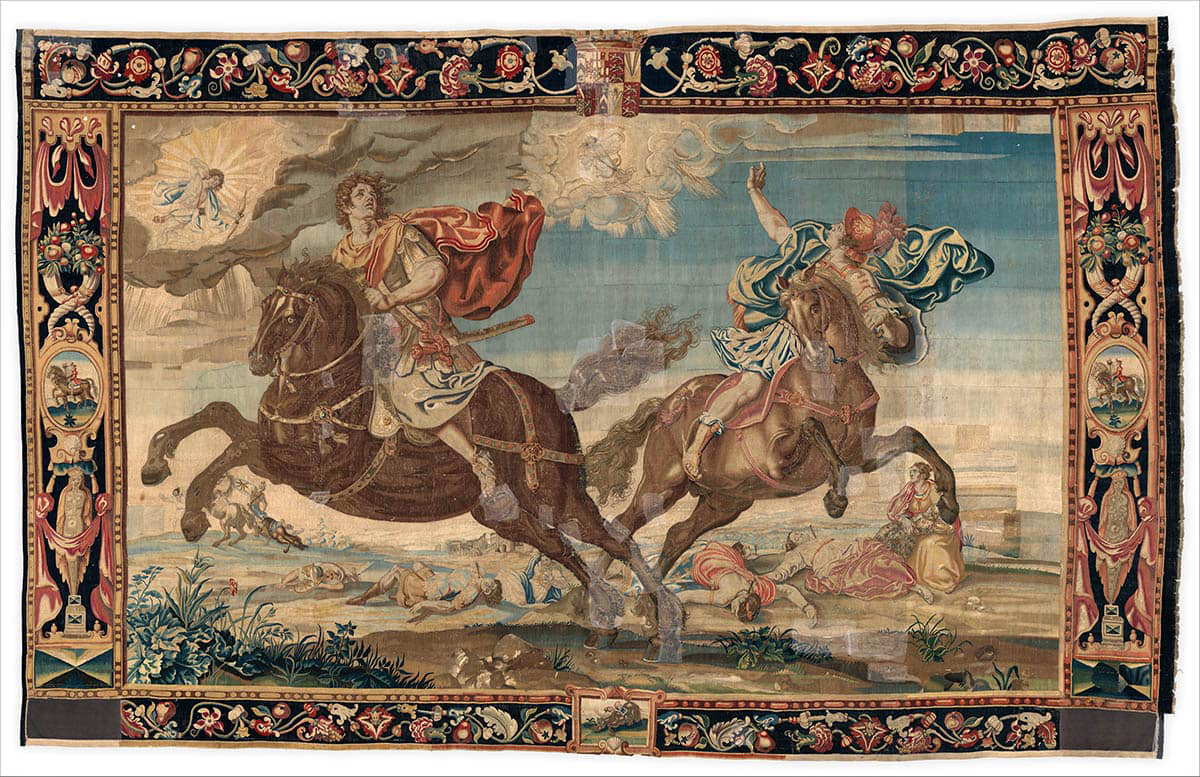 cleyn tapestry apollo artemis niobe children