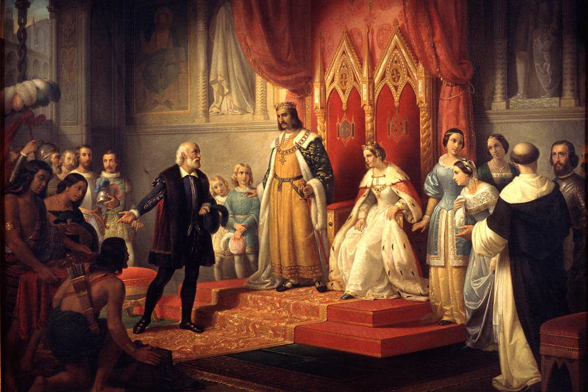 columbus visits ferdinand and isabella