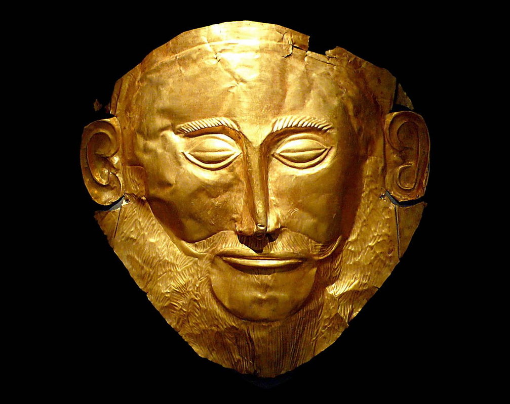 death mask agamemnon mycenaeans